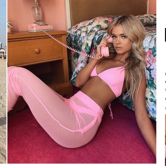 Tiger Mist Other - Tigermist hot pink outfit (pants and bikini)